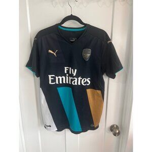 Puma Black and Teal Men's Jersey